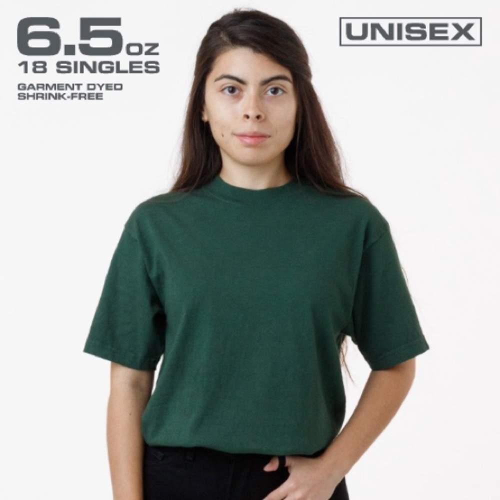 The 1801 - 6.5 Oz Garment Dye Crew Neck Shirt
